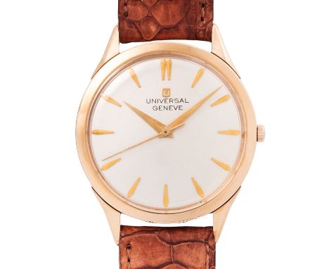 UNIVERSAL GENEVE Ref 106548-11 Vintage Herrenuhr. Rosegold 18K. Handaufzugswerk Kal. 332 in funktionsfähigem Zustand. Gute Ga