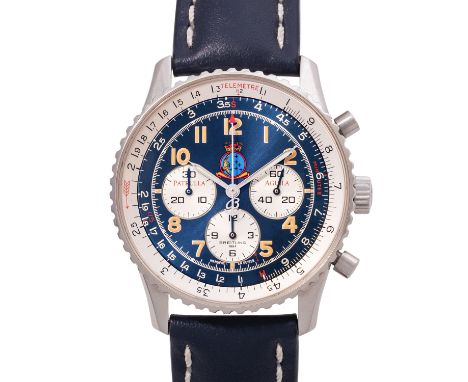 BREITLING Navitimer 92 "Patrulla Aguila" Limited Edition Ref A30022 Herren Chronograph. Box und Papiere. Edelstahl. Automatik