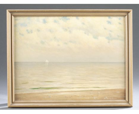 Cahoon, Charles Drew (America, 1861-1951). Untitled seascape depicting a view from the beaches of Cape Cod. Early to mid 20th