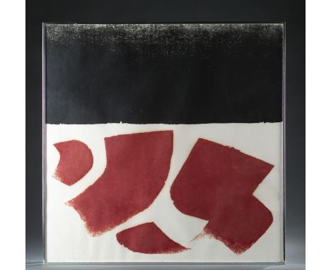 Ting-Shish, Chen (Taiwanese, 1913-2002). "Day and Night #27." 1974. Woodblock. Titled, signed, and dated in pencil along bott