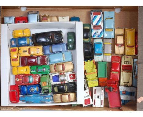 A large quantity of playworn and repainted vintage and modern release diecast, to include Corgi, Dinky, Matchbox etc, example