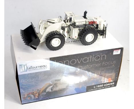 Le Tourneau Technologies L1850 loader, 1/50 scale diecast metal, in original carton (NM,BVG)