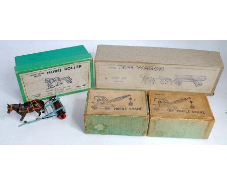Four various boxed Britains and Charbens farming diecast and commercial vehicles, all examples a/f, housed in the original bo