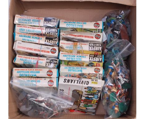 A collection of Airfix H0 scale plastic picture pack figures, 13 boxes containing a quantity of each related figurine, unchec