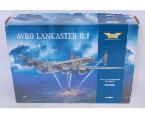 A Corgi Aviation Archive 1/72 scale model of an Avro Lancaster 467 Squadron, model No. AA32601, in the original polystyrene p