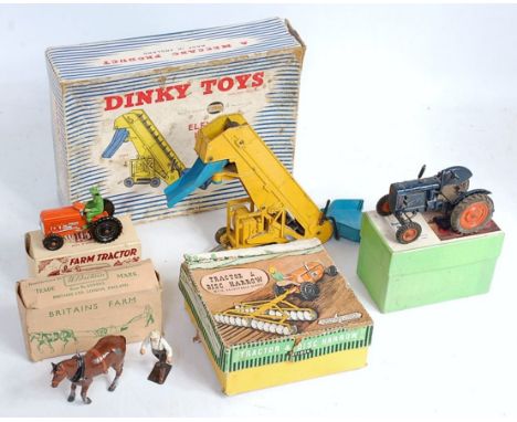 A collection of mixed boxed diecast, empty boxes, and part complete diecast sets, to include Dinky 964 elevated loader, Brita