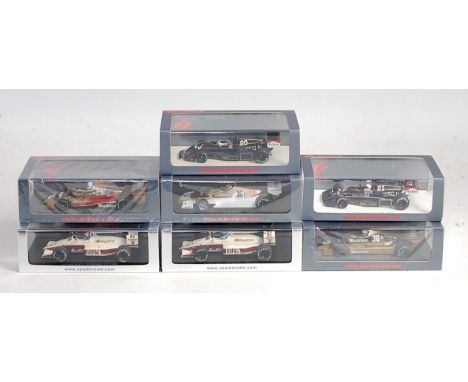 Seven various Spark Models 1/43 scale Arrows A1 and FW05 F1 racing cars to include Ref. Nos. S1797, S1796, S3904, S3903, S390