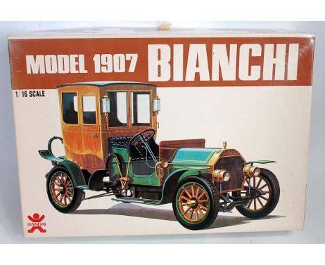 Bandai 1.16 scale, 8065, 1907 Bianchi Laundelette inc opening doors, detailed engine, lift off engine cover &amp; brass parts