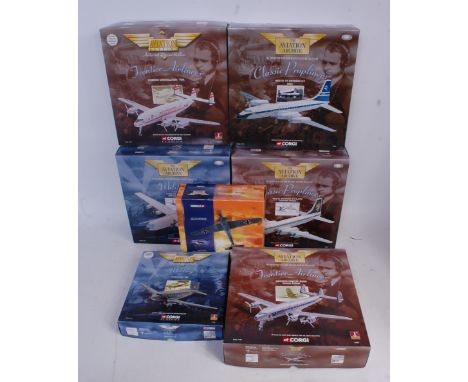 Seven boxed Corgi Aviation Archive mixed scale diecast aircraft, all in the original boxes to include Ref. Nos. 49203, 47106,