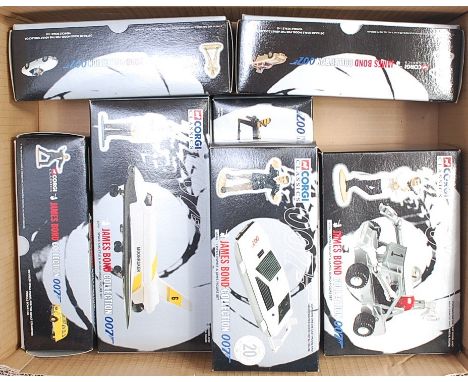 A Corgi classics James Bond Collection 007 boxed diecast group, seven boxed as issued examples to include Moon Buggy and Jame