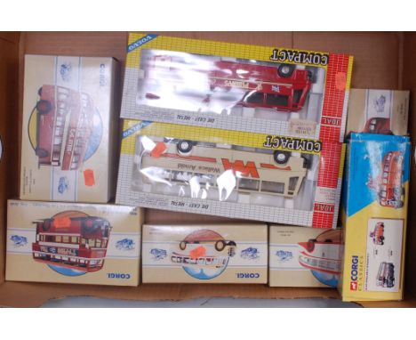 Eight various boxed Corgi Classics and Joal Compact public transport diecast models, examples to include Sunbeam Trolleybus, 
