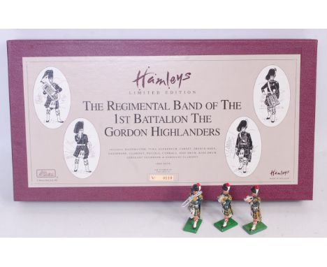 A Britains modern release No. 3094 Hamleys limited edition release The Regimental Band of the First Battalion The Gordon High