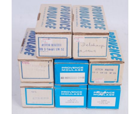 Eight various boxed Provence Moulage 1/43 scale resin Classic Car saloon kits, all appear as issued and unmade, examples to i