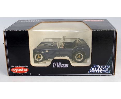 Kyosho 1.18 scale, Diecast model, 7006 Shelby Cobra Roadster 427 S/C in US American Racing Blue inc Opening bonnet, doors &am