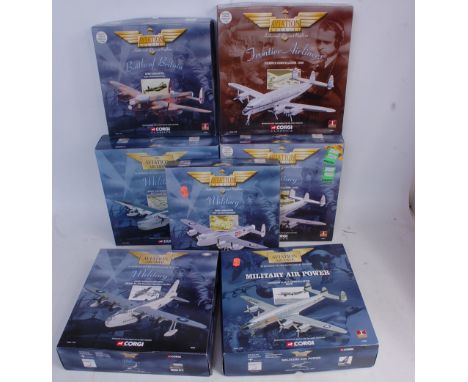 Seven various boxed Corgi Aviation Archive mixed scale diecast aircraft to include Ref. Nos. 47302, 47504, 47301, 48801, 4750