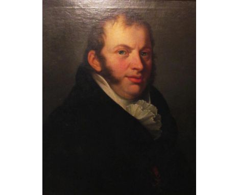 EARLY 19TH CENTURY SCHOOL, 'Portrait of a Gentleman', oil on canvas, 59cm x 46cm, framed. 
