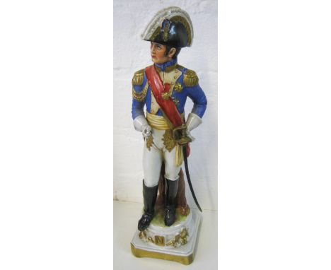 FIGURE OF NAPOLEON, Capodimonte ceramic, 30cm H.