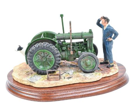 Border Fine Arts 'Won't Start', model No. B0299 by Ray Ayres, on wood base, with boxProvenance: A Private Collection  Without