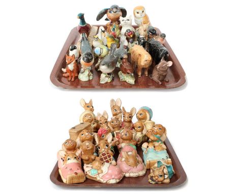 Beswick Animals Including: Highland Calf, Aberdeen Angus Calf, Friesian Calf, Kingfisher, Wren etc; together with a quantity 