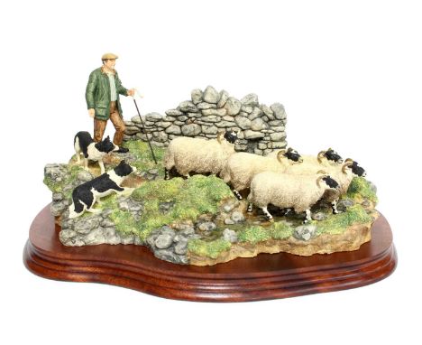 Border Fine Arts' The Crossing', model No. B0013 by Ray Ayres, limited edition 1613/1750, on wood base, with box and certific