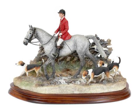 Border Fine Arts 'Boxing Day Meet', model No. B0876A by Anne Wall, limited edition 139/950, on wood base, with box and certif