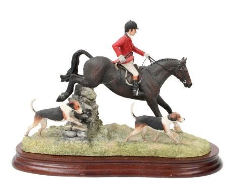 Border Fine Arts 'A Day with the Hounds' (Huntsman and Hounds), model No. B0789 by Anne Wall, limited edition 494/1500, on wo