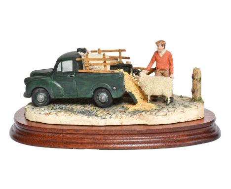 Border Fine Arts 'To the Tup Sale' (Morris 1000 Pick-Up), model No. JH72 by David Walton, limited edition 1091/1850, on wood 