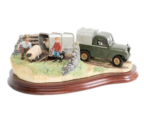 Border Fine Arts 'Back From the Auction', model No. B0976 by Ray Ayres, limited edition 233/500, on wood base, with box and c