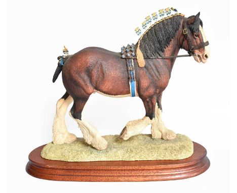 Border Fine Arts 'Victory at the Highland' (Clydesdale Stallion), model No. L149D by Anne Wall, limited edition 741/950, on w