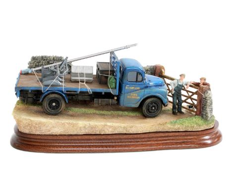Border Fine Arts '3 Mile Back Up T' Road', model No. B1001 by Ray Ayres, limited edition 260/500, on wood base, with box and 