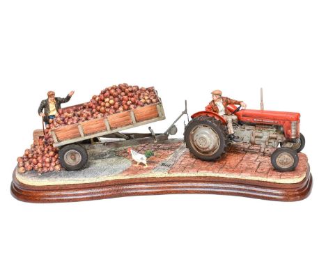 Border Fine Arts 'Tipping Turnips', model No. B1037 by Ray Ayres, limited edition 525/950, on wood base, with box and certifi