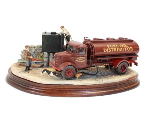 Border Fine Arts 'Fuelling the Farm', model No. B1161 by Ray Ayres, limited edition 14/500, on wood base, with box and certif