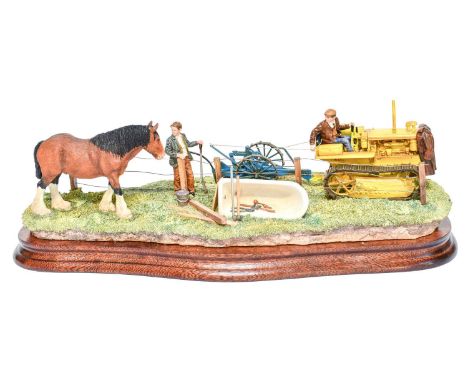 Border Fine Arts 'Fresh Water on Tap', model No. B116 by Ray Ayres, limited edition 40/950, on wood base, with box and certif
