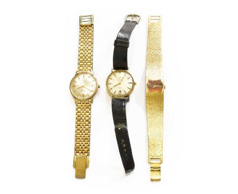 9ct Gold Rotary Gents Wristwatch,  and two other watches (3)