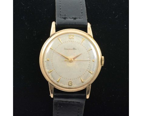 International Watch Co - a gentleman's vintage wristwatch, the 29mm circular silvered dial with baton markers and Arabic nume