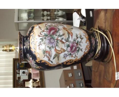Oriental style ceramic lamp base