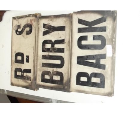 Three vintage street signs