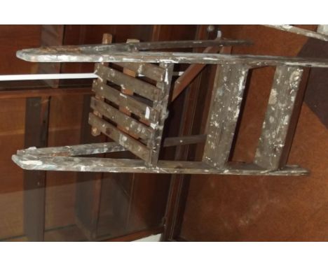 2 vintage step ladders