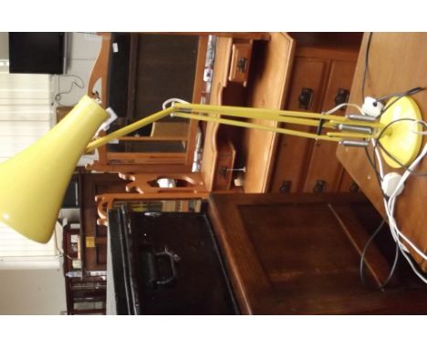 Yellow anglepoise lamp