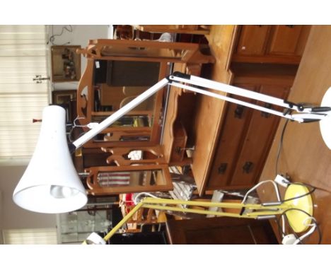 White anglepoise lamp