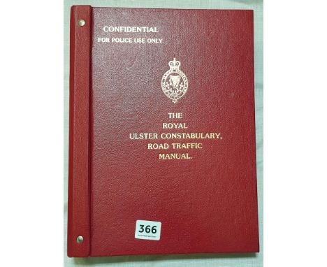ROYAL ULSTER CONSTABULARY ROAD TRAFFIC MANUAL