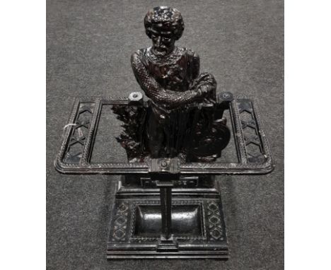 VICTORIAN CAST IRON STICK STAND DEPICTING WILLIAM WALLACE