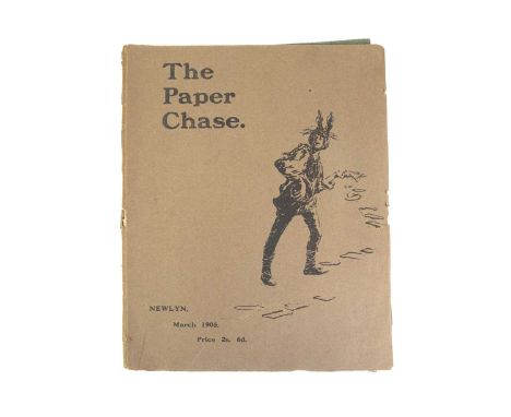 Elizabeth Stanhope Forbes The Paper Chase  Folio, original card wraps, Japanese tissue reapir to front wrap, spine split but 