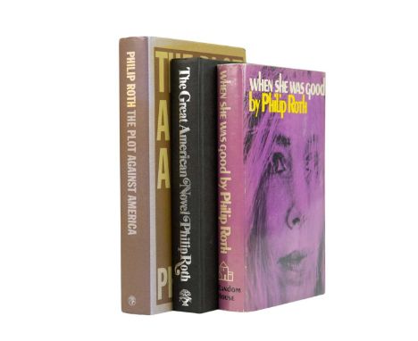 Phillip Roth Three Publications WHEN SHE WAS GOOD By Phillip Roth (1967) First edition. Random House New York. Clean copy in 
