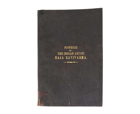 (Indian Art) Pictures of the Indian Artist Raja Ravivarma  Original thin leather wraps with gilt tooled lettering to front wr