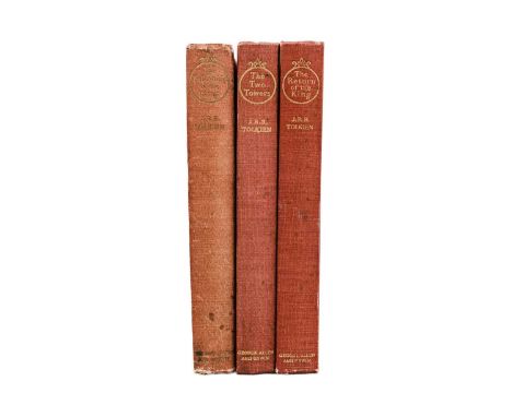 J. R. R. Tolkien The Lord of the Rings 'The Fellowship of the Ring,' first edition, fifth impression, lacks dj, sun bleached 
