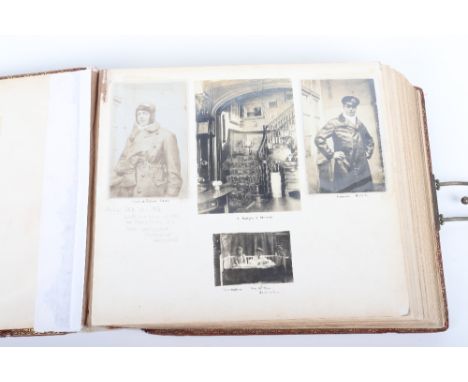 Large Victorian / Edwardian Photograph Album of Military and Family Interest, consisting of mostly fine studio portrait photo