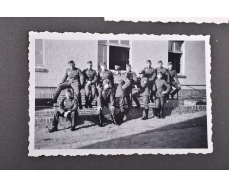 WW2 German / Third Reich Period Photograph Album, compiled by a family during WW2 period, many images of both civilian life a