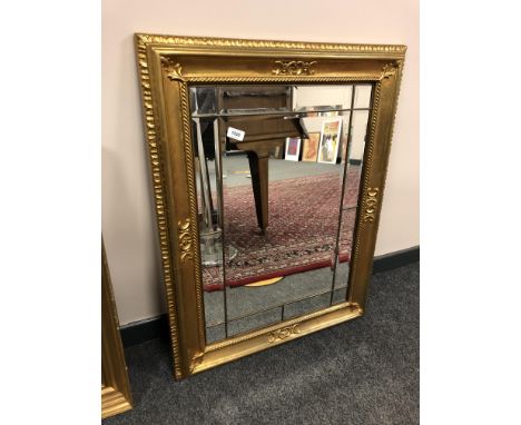 A gilt framed panel mirror, 66 x 87 cm 