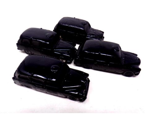 Collection of 4 Corgi die cast London taxis. 